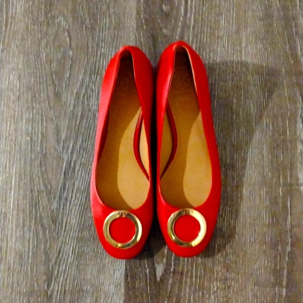 Tory Burch red heels